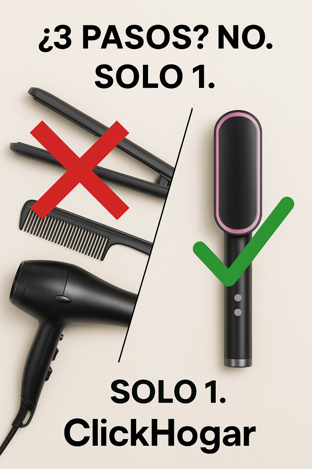 Cepillo Alisador Rápido